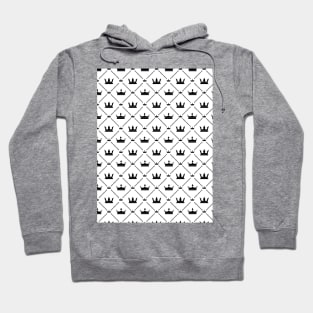 Cute Geometric Crown Pattern Hoodie